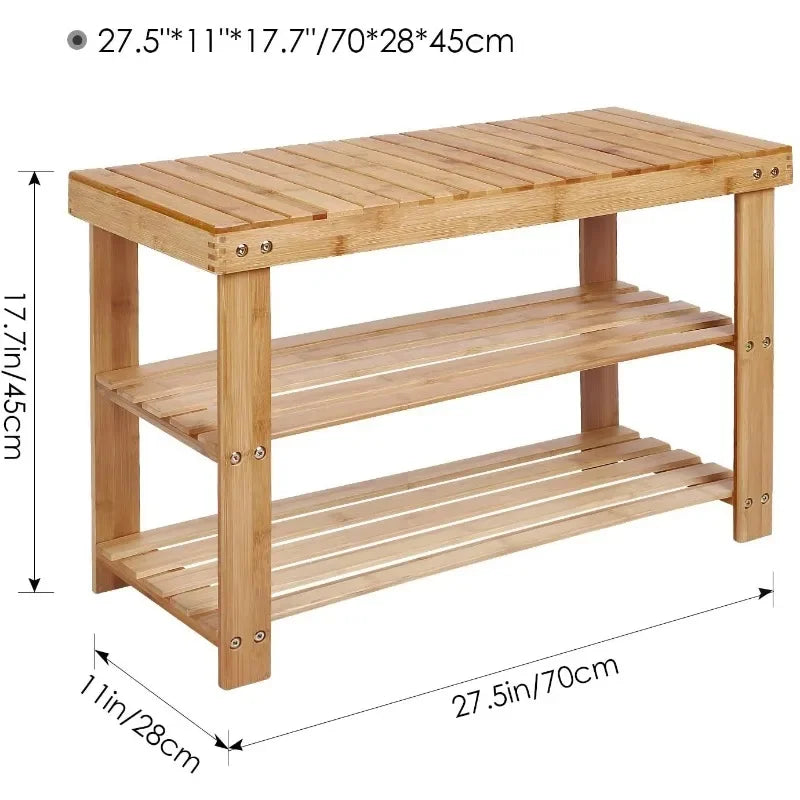 Bamboo Shoe Cabinet