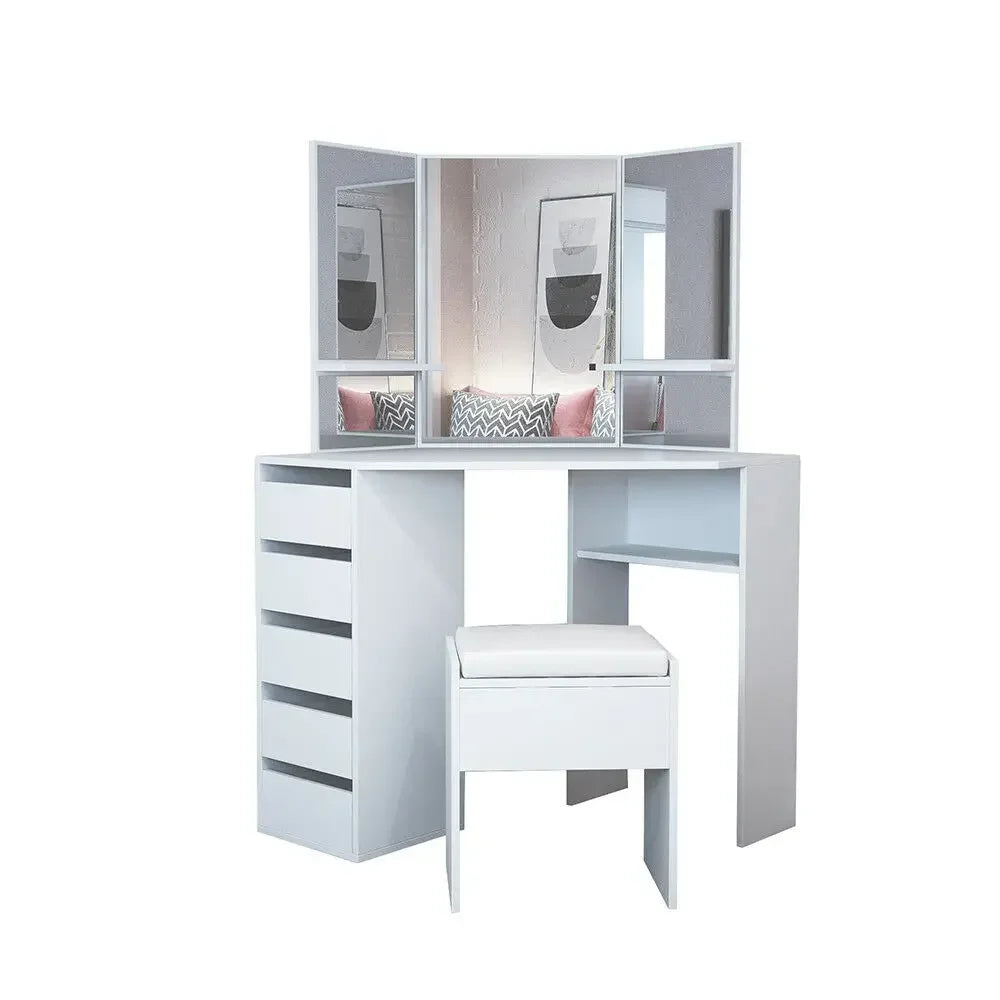 Wooden Vanity Set