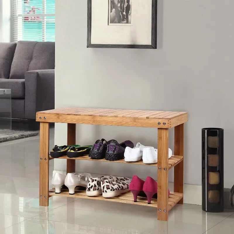 Bamboo Shoe Cabinet