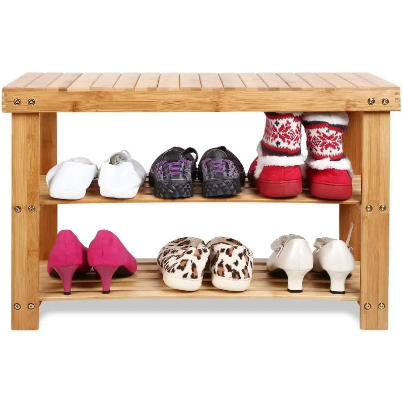 Bamboo Shoe Cabinet