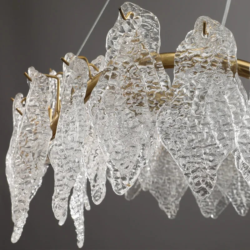 Golden Glass Chandelier