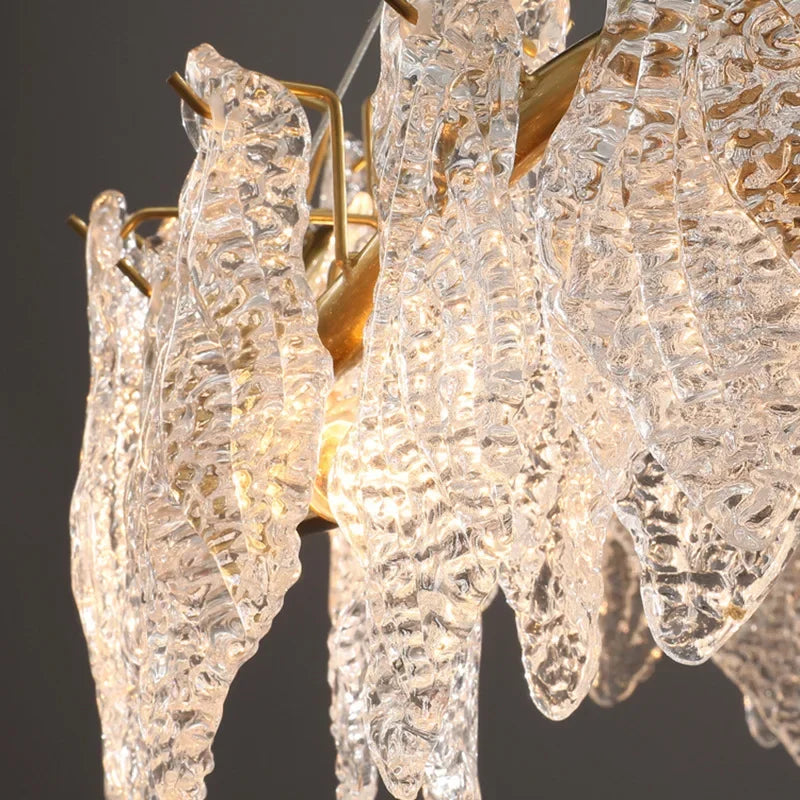 Golden Glass Chandelier